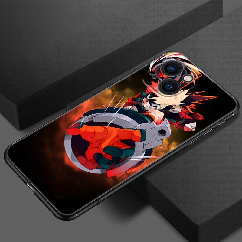 Чехол для телефона My Hero Academy для Apple iPhone 13 12 Mini 11 Pro XS Max XR X 8 7 6S 6 Plus SE 2022 2020 5S 5, мягкий черный чехол из ТПУ