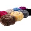 Universal Winter Warm Car Steering Wheel Cover 100% Thicken Wool For 36.5-38.5cm Anti-Slip Soft Fluffy Interior Car Accessories