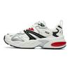 Fila Кроссовки Dolphin из ткани и синтетической кожи на шнуровке, низкие, кроссовки для папы, женские, белые, черные, красные F12W216109FWB
