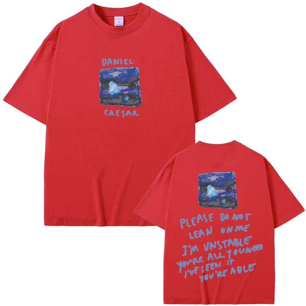 2026 Rapper Daniel Caesar Never Enough Please Do Not Lean On Me Graphic TShirt Unisex Unisex Hip Hop Fashion Trendy Streetwear Top