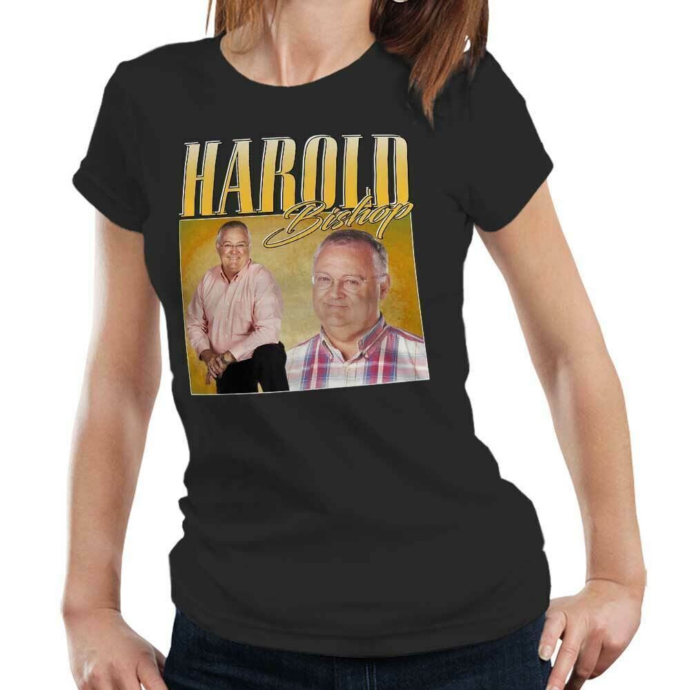 Harold Bishop Tshirt Appreciation Semi Fitted Ladies Homage Throwback Stag Hen