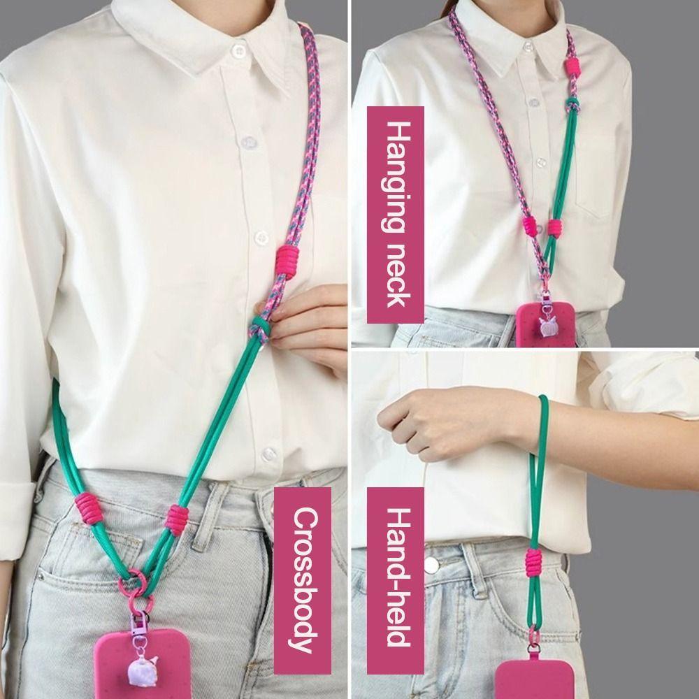 With Patch Phone Lanyards Adjustable Mobile Phone Straps New Hanging Cord Strap