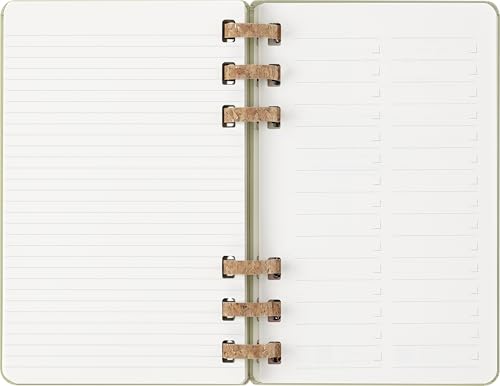 Планировщик Moleskine 2026, начало с января, 12-месячный спиральный академический дневник, большой формат (13 см x 21 см), Миндаль, DHSPP2912MWH3Y26