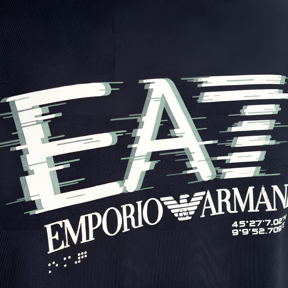 Emporio Armani EA7 Свободный Хлопковый Худи с Длинным Рукавом Мужские Худи 7M001328-AF17787-UB102