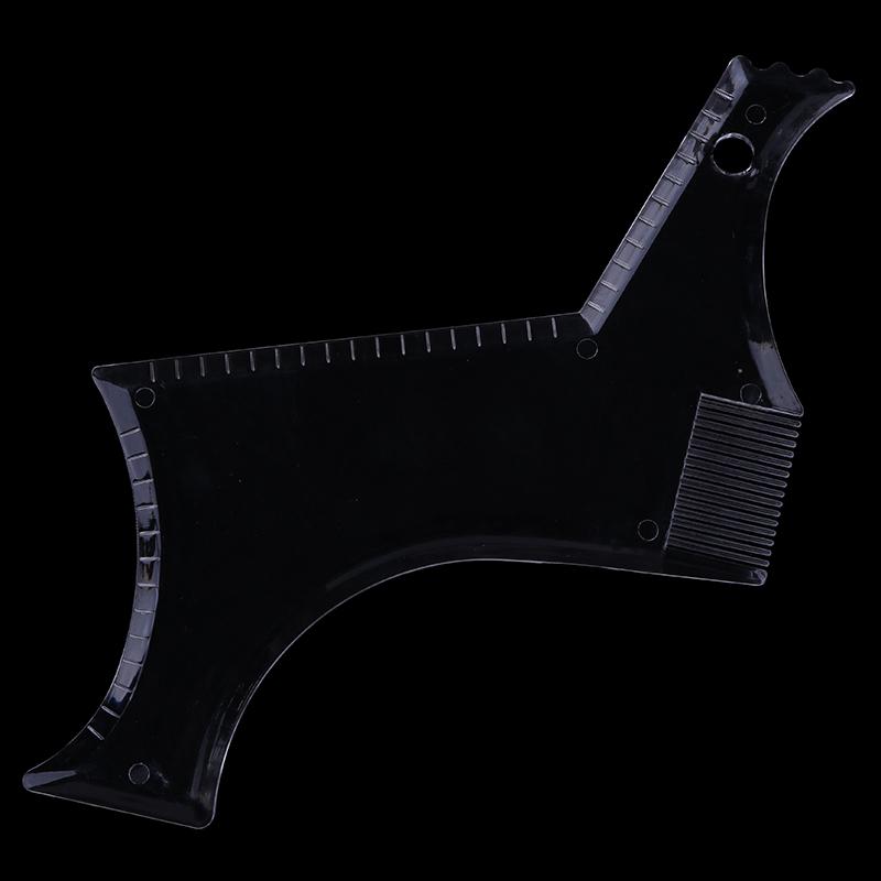 Мужские гребни для бороды, шаблон для укладки, прозрачная расческа для стрижки бороды