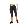 Adidas Aeroready Own The Run Solid Letter Print Slim Fit Seven-Quarter Leggings Women Leggings Black FL7804