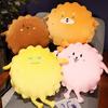 Cartoon Biscuit Shaped Plush Pillow Stuffed Hand Warmer Soft Animal Plush Toy Doll Nap Pillow Sofa Cushion Kid Girls Gift
