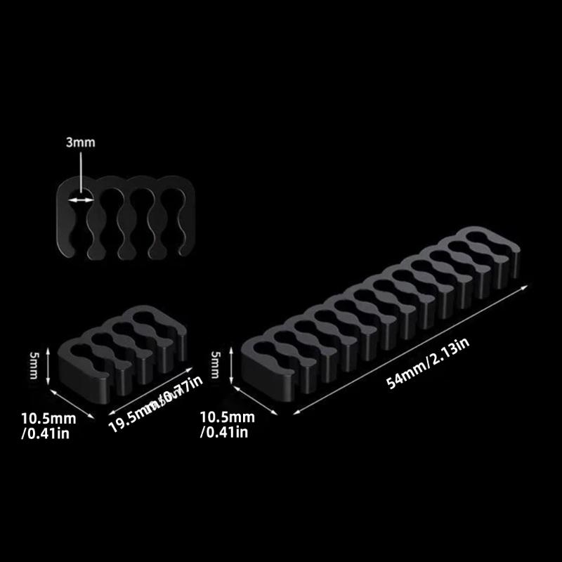 11UB 36Pcs Cable Combs For PC Module Wires Maganers Perfect For Sleeved Cables And Customizable Builds