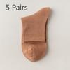 5 пар хлопковых носков до середины икры на весну, лето и осень. Антибактериальные носки из чесаного хлопка с защитой от запаха. Удобные носки из хлопка без косточек.