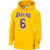 Nike X NBA Los Angeles Lakers Swoosh Essential Hooded Fashion Pullover Long Sleeve Sweatshirt Men Sweatshirt Yellow DB1181-728