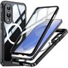 Samsung Galaxy S25 Edge Shockproof Case with Glass for MagSafe, Black