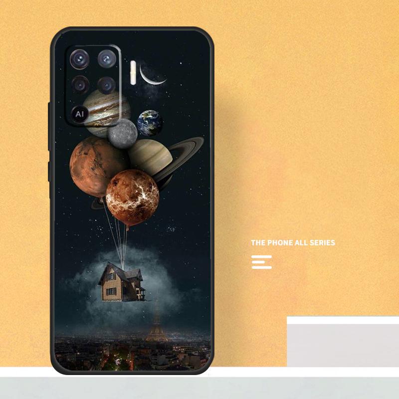 Astronaut Balloons Star Space Planet Case For Oppo A74 A94 A54 A15 A17 A57 A6 A5 Pro A16 A76 A96 A40 A60 A80 A18 A38 A58 A78 A98