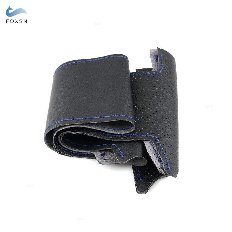 Braid Steering Wheel For Mini Hatchback Clubman Clubvan Convertible Coupe Roadster 3-Spoke Car Steering Wheel Leather Cover Trim