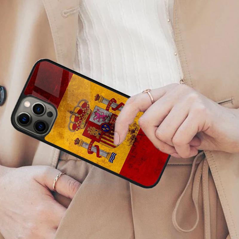 Spain Flag Magnetic Phone Case For APPLE iPhone 17 Air 16 14 13 12 Pro Max 15 Plus Wireless Charge With MagSafe Cover