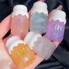 Gogo Bear Bowknot Glossy Magic Lip Gloss - Moisturizing Pearlescent Glitter Jelly Transparent Lip Oil