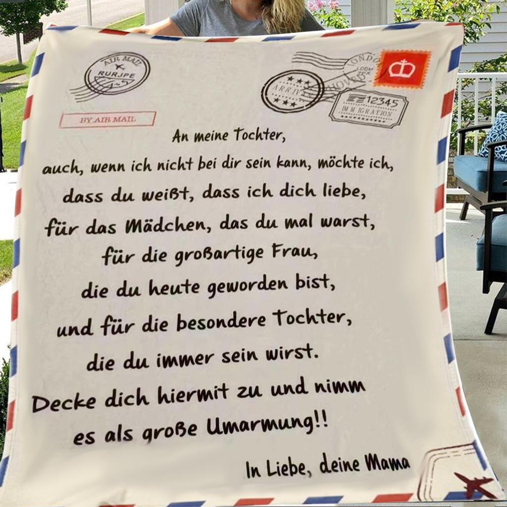 Comfortable Wrap Blanket Perfect Letter Blanket A Gift For Family Friends Lovers