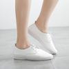 Весенние женские балетки Оксфорды Туфли на плоской подошве Мягкие кожаные туфли Женские белые черные мокасины на шнуровке Туфли-лодочки rty67