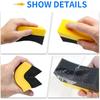 6 Pcs Tire Applicator Dressing Shine Sponge, Tire Dressing Applicator Pads, Color Polishing Sponge for Car Glass, Painted Steel & Porcelain