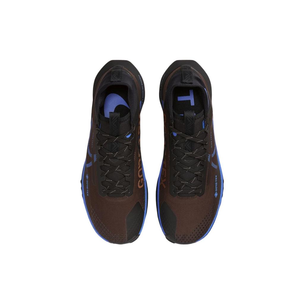 Nike React Pegasus Trail 4 GORE-TEX Velvet Brown Blue Мужские кроссовки черные золотисто-моховые средне-синие FB2193-200