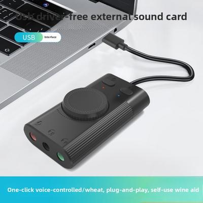 USB звуковая карта с одним нажатием кнопки отключения микрофона, бесплатный драйвер, внешний аудиоконвертер