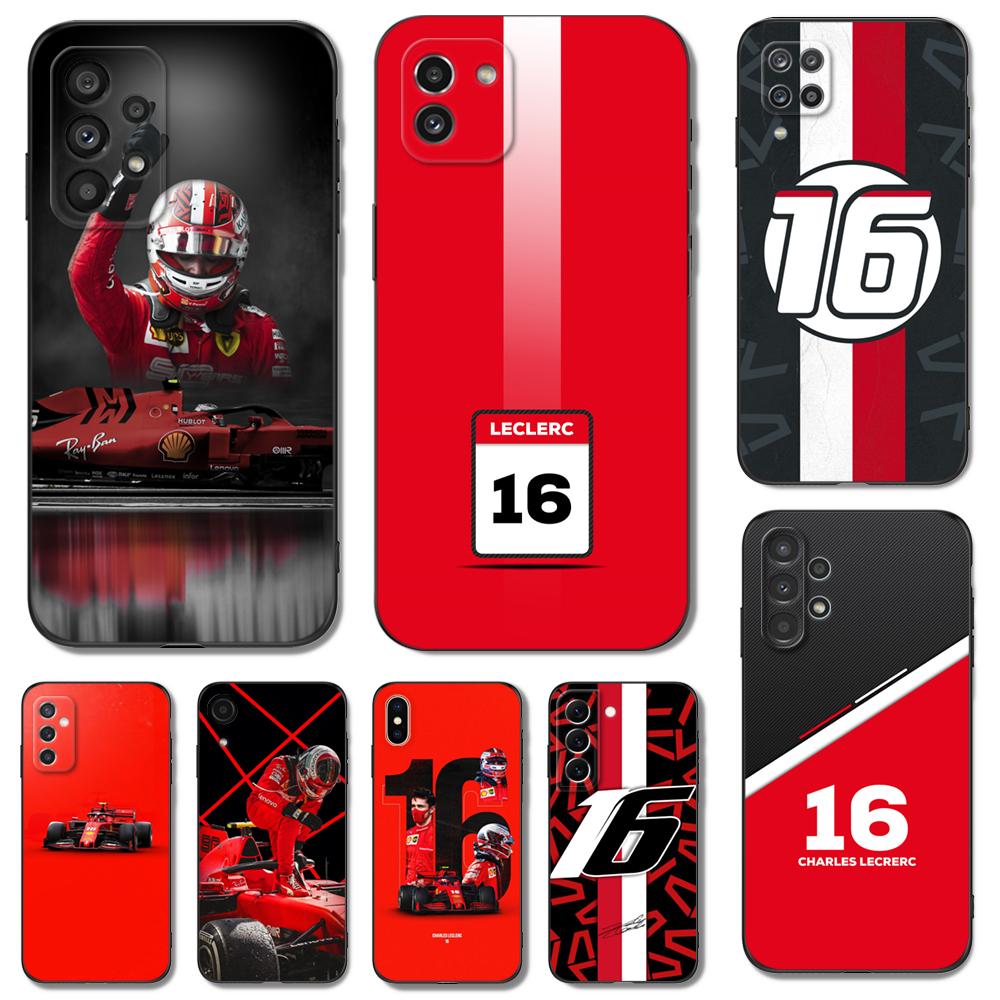 Black Tpu Case For Samsung Galaxy M53 M13 M62 A12 A22 A22S A32 A42 A52 A52S A72 4g 5g A20S Charles Leclerc 16