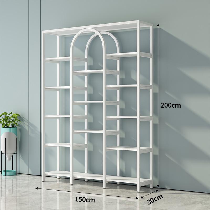 Multi-Function Light Luxury Nail Polish & Skincare Display Shelf for Beauty Salons