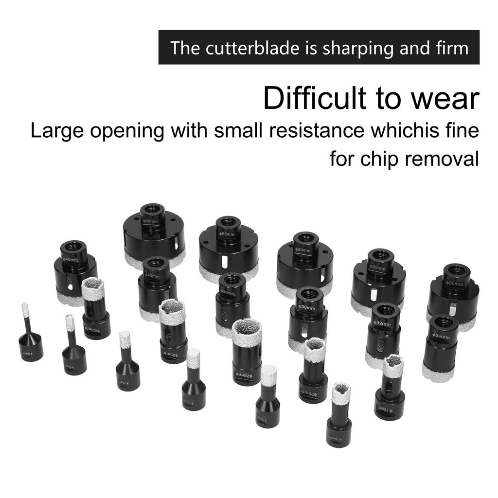 Сверло для вакуумной сварки, мраморная керамическая плитка, настенный кирпич, отверстия, сверлильный аксессуар