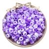 100pcs/Pack 6*9mm Big Shiny Large Hole Acrylic Spacer Beads For Jewelry Making Necklace Bracelet DIY Dreadlock