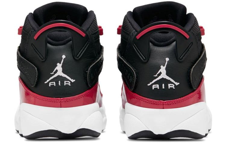 Jordan 6 Колец Черный Зал Красный Белый 322992-060