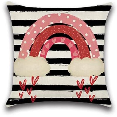 Valentine's Day pillowcase decoration home love rainbow decoration pillowcase Valentine's Day decoration cushion cover