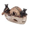 1 комплект подставок с подставкой для каноэ Black Bear, держатель для сковороды из смолы ручной работы, термостойкая подставка под стакан, коврик для украшения дома в фермерском стиле