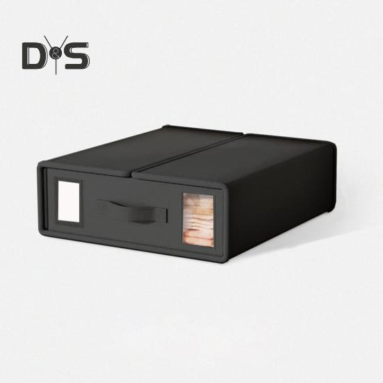 1/2Pcs Closet Organizer Box Bed Sheet Holder with Reinforced Handle Large Capacity Foldable Design Duvet Covers Blankets Storage Case