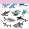 Realistic Miniature Ocean Animal Model Set Features Pvc Shark Sardine And Marlin Figures