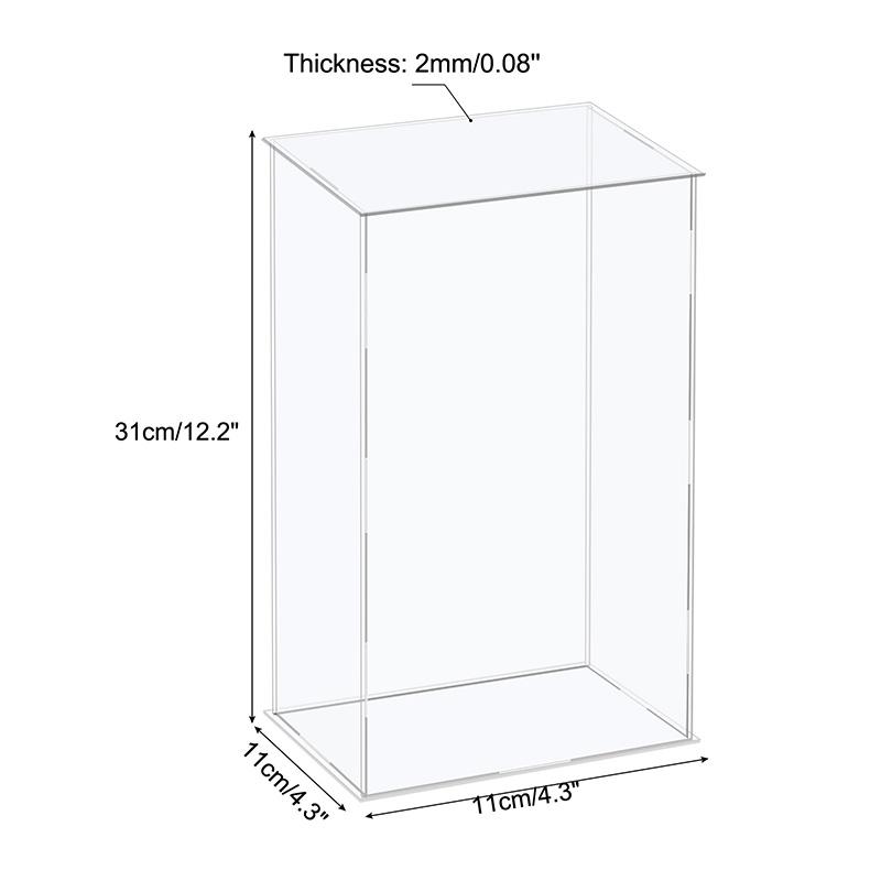 Акриловая витрина 41 размера для коллекционных предметов Сборная Прозрачная Защитная Витрина Куб Коробка для хранения Пыленепроницаемая Выставка Организация Игрушек