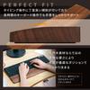 Melius Design Деревянная подставка для запястья, подлокотник и подставка для ладоней для клавиатур, массив грецкого ореха, премиальное натуральное дерево с нескользящей поверхностью (Большой, шириной 440 мм)