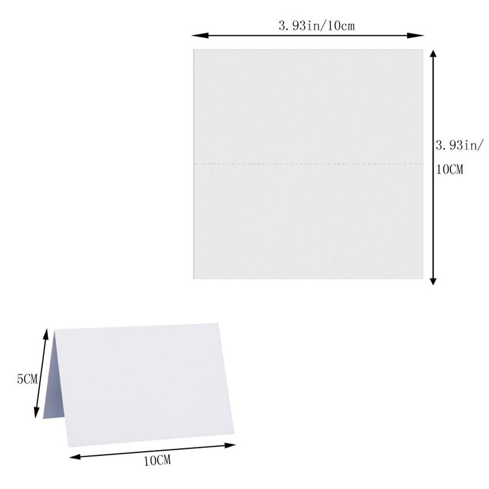 10pcs Kraft Paper Table Place Cards Blank Seating Number Card Anniversary Celebration