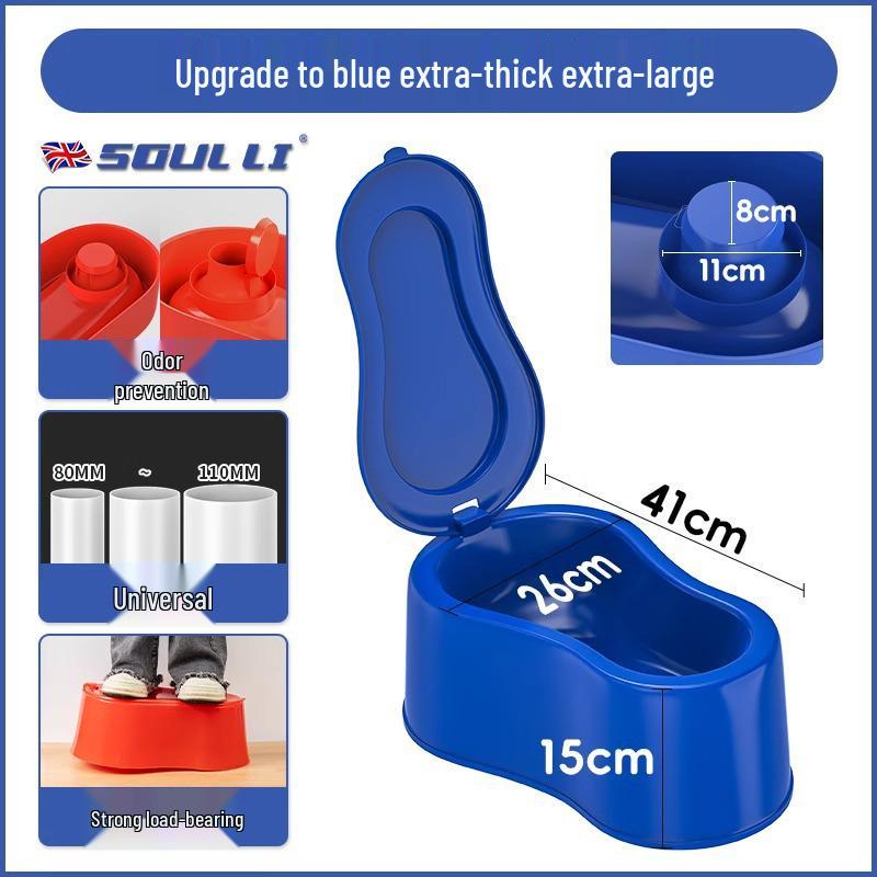 Переносной временный туалет для строительной площадки: Прочный пластиковый писсуар для приседаний