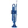 Professional Trumpet, Brass Instrument, Excellent Resonance, Fine Tone, Suitable for Beginners (Blue)