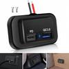 1 Комплект 18 Вт Qc3.0 Порт Usb A и 30 Вт Pd Порт Usb C 12 В RV Розетка Usb Панель Зарядки со Светодиодной Подсветкой для Автомобиля Морской