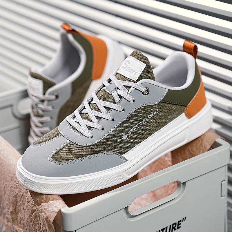 Новая осенняя повседневная обувь большого размера на плоской подошве, мужская спортивная обувь, мужская новая студенческая обувь для скейтборда