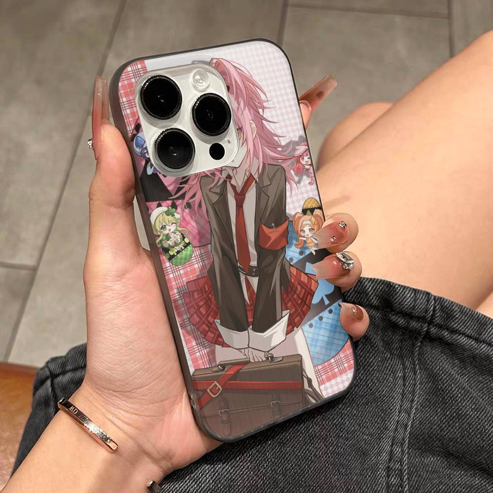 АНIME Shugo Chara Аму Чехол для телефона Для IPhone 17 16 15 14 13 12 11 Pro Max Plus Pro Полоска Мягкий чехол