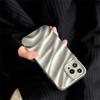 Luxury Matte Water Ripple Bumper 3d Soft Silicon Phone Case For Iphone 14 13 7 8 Plus X Xs 12 Xr Max 11 Pro Se 2 3 Back Cover