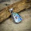 Abalone Shell Gemstone Handmade 925 Sterling Silver Jewelry Pendant 2.09" M-22