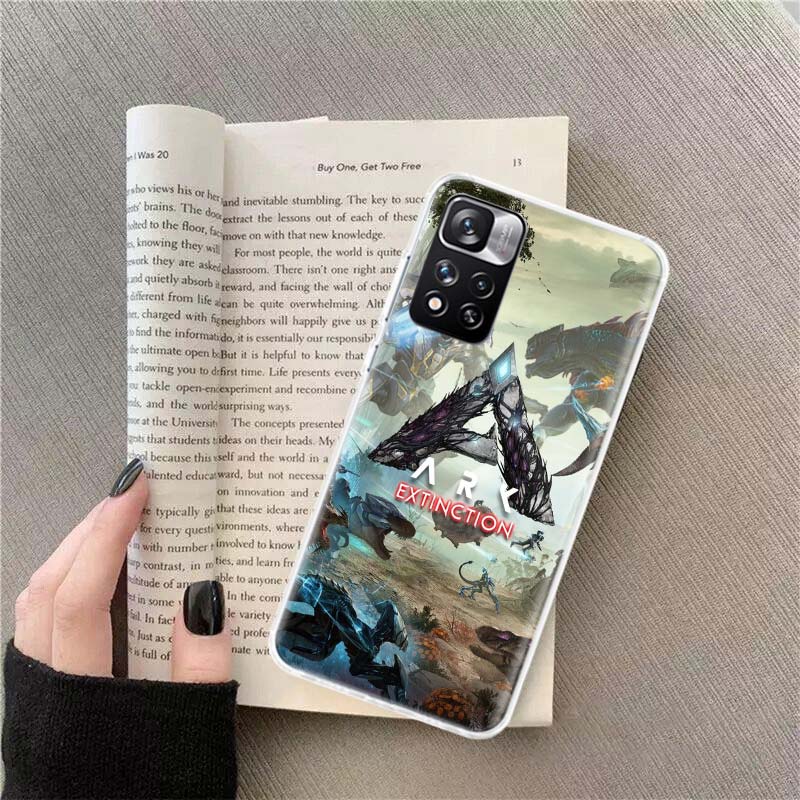 Чехол для телефона ARK Survival Evolved Для Redmi Note 13 12 Pro Plus 14 15 Pro 5G 11 11T 11E 11S 10 Pro 10S 9 9S Прозрачный чехол для мобильного телефона