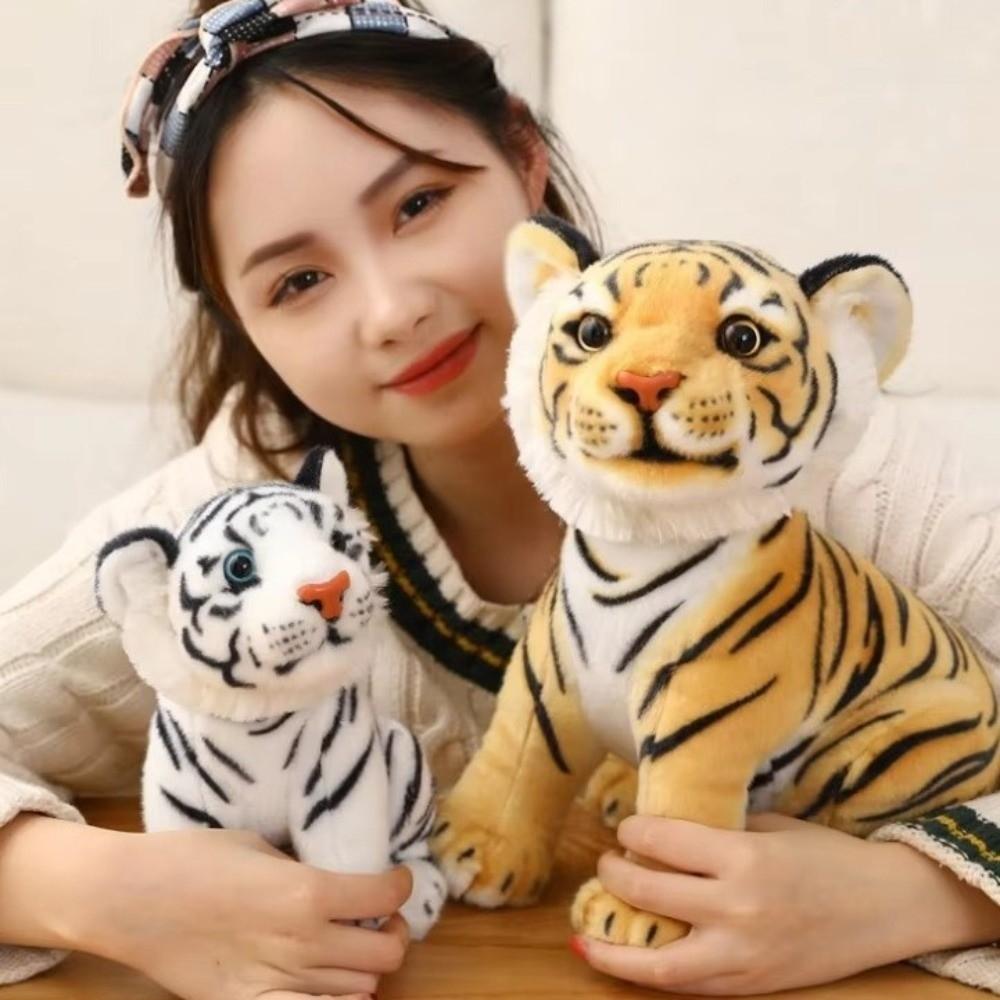 Soft Simulation Tiger Plush Doll Wild Animal Baby Tiger Plush Doll Birthday Gift