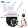 Techage 4MP PTZ WIFI IP Camera Speed Outdoor Wireless AI Security Surveillance IP Camera Full Color Night Two Way Audio ONVIF