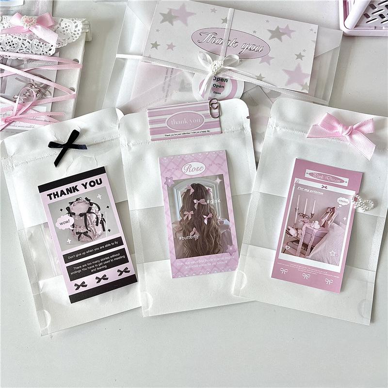 Ins Wind Pink Black And White Small Bow Decorative Accessories Sweet Bow Packaging Accessories Fresh And Sweet DIY Accessories