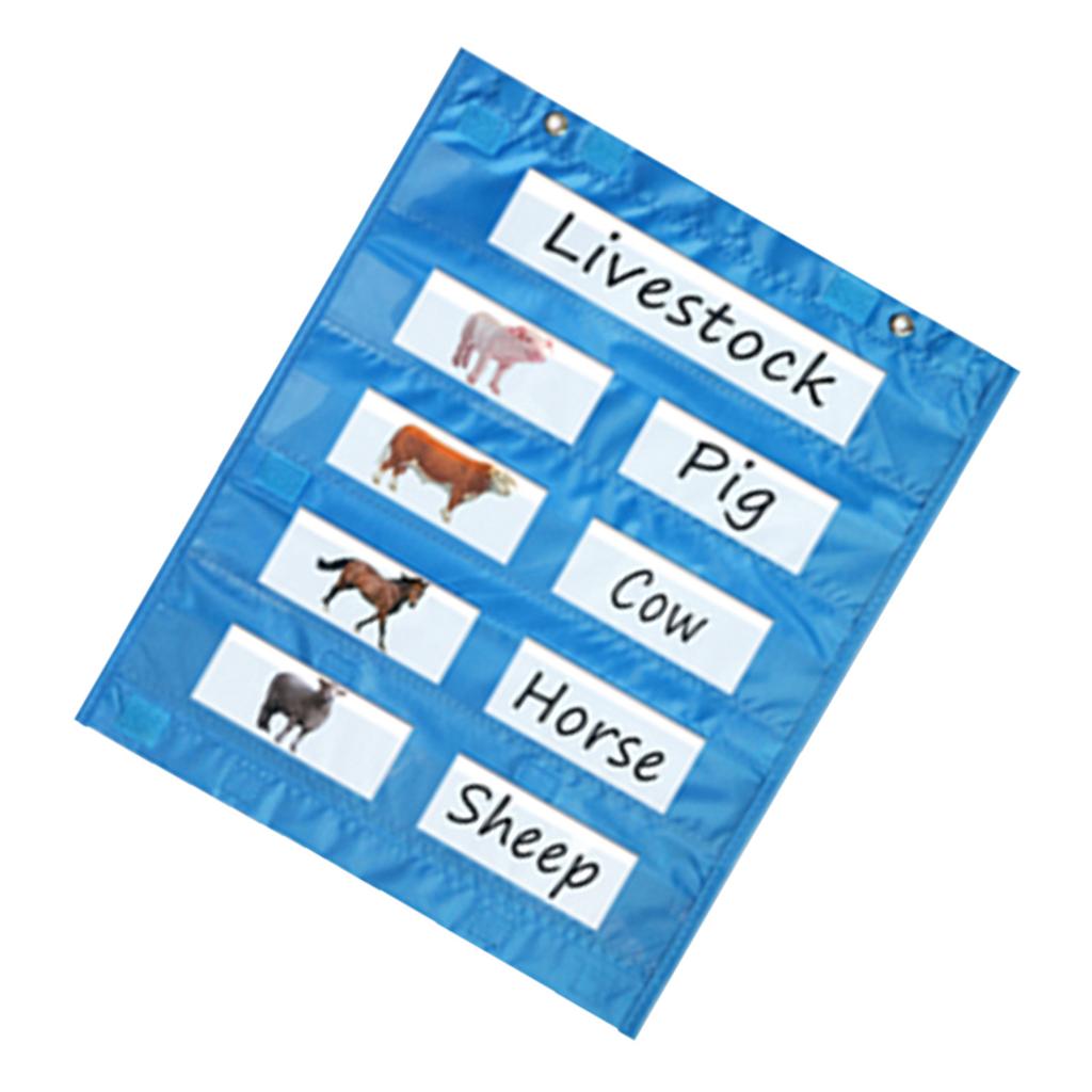 Magnetic Classroom Pocket Chart for Whiteboard Magnetic Pocket Chart for Daily Schedule Activity Class Demonstrations