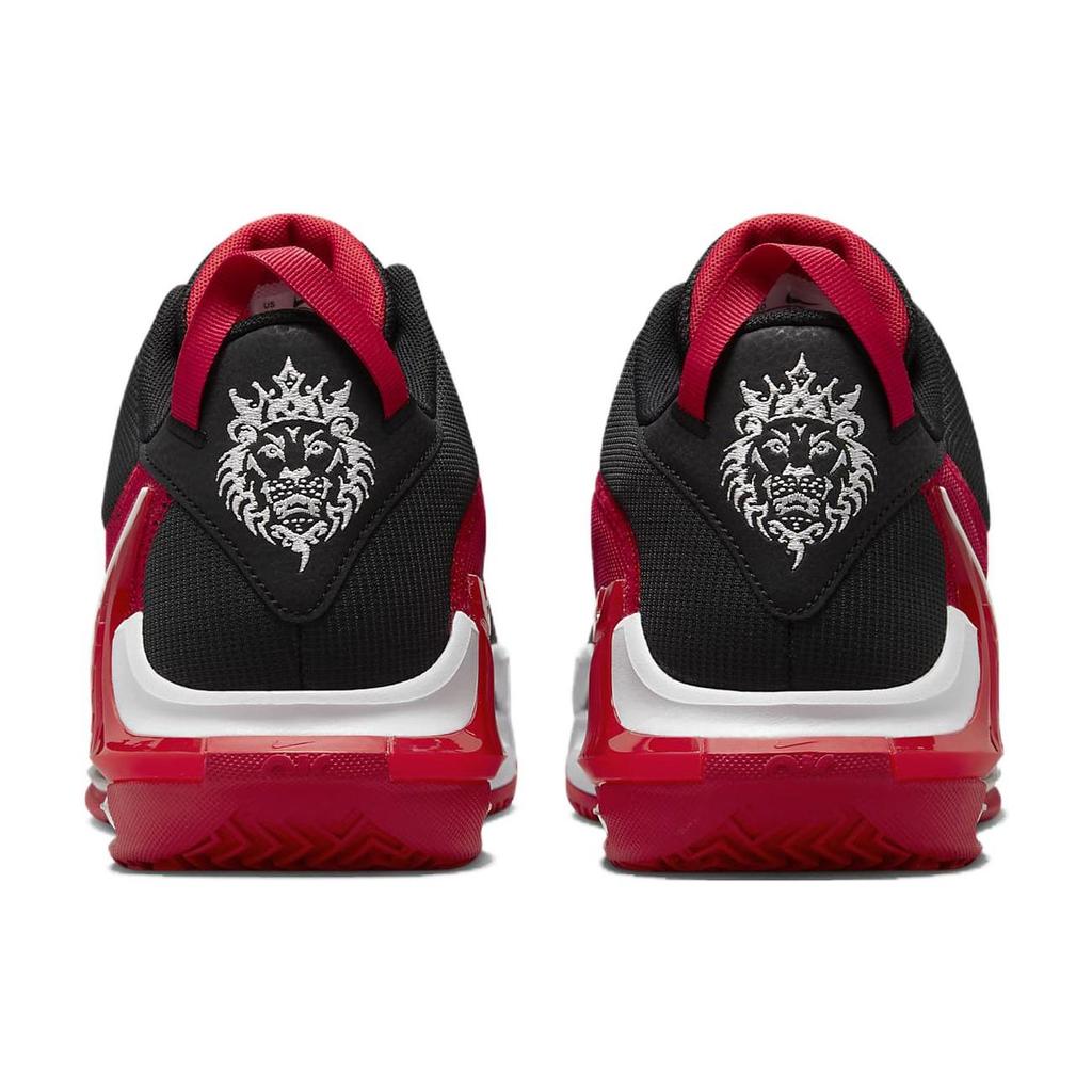 Nike Lebron Witness 7 EP Bred Мужские кроссовки черные университетские-красные белые DM1122-005