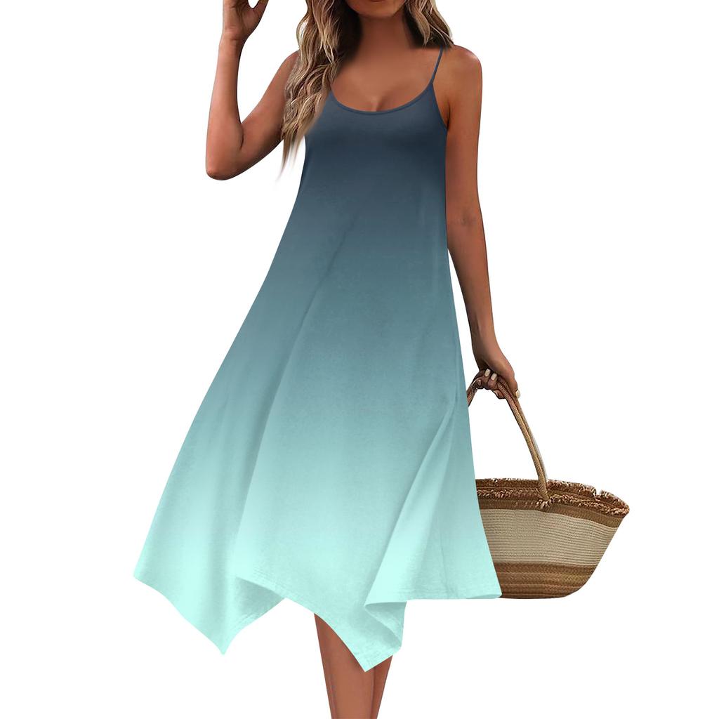 Летние платья для женщин Пляжные накидки Без бретелек Бохо Цветочный принт Сарафан